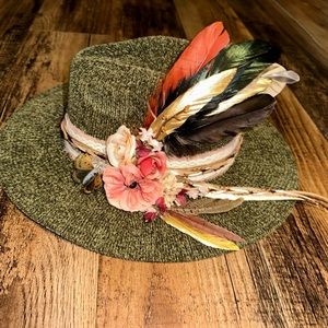 Custom handmade fedora hat, Holler Hat inspired